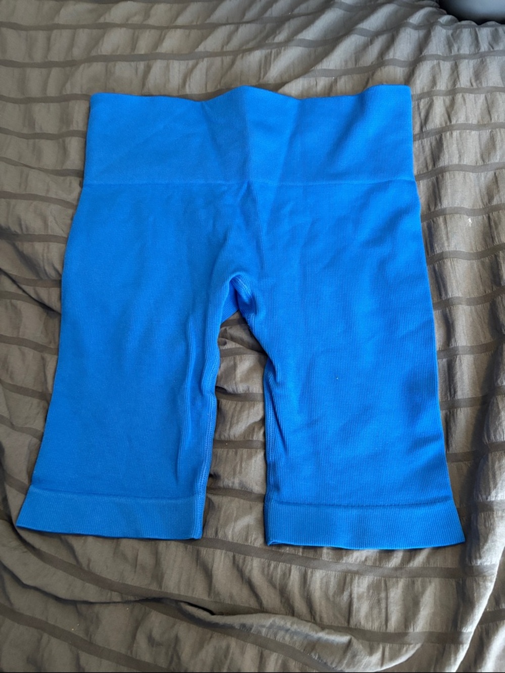 Primark Blue Stretch High-Waist Bike Shorts